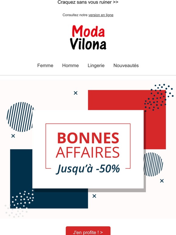 Moda vilona best sale soldes femmes