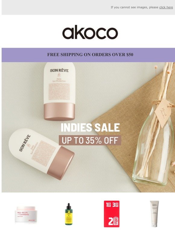 [✨Up To 35% Off✨] AKOCO Indies Sale - on 7 K-Indie Brands