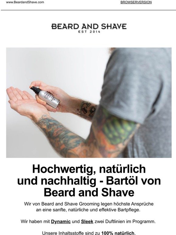 Hochwertig, natürlich und nachhaltig - Bartöl von Beard and Shave