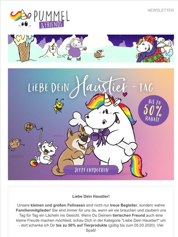 Liebe Dein Haustier - Wochen bei Pummel & Friends!