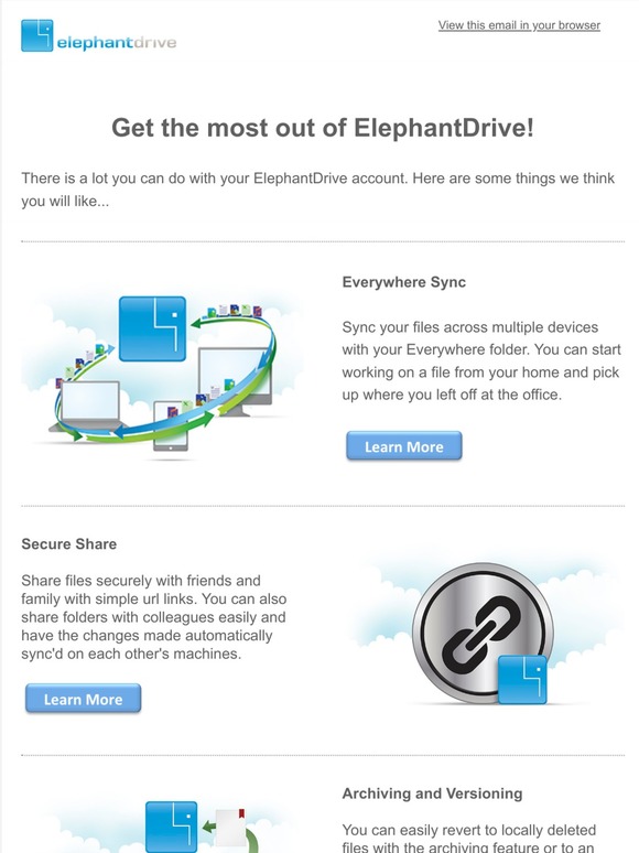 Get the most out of ElephantDrive