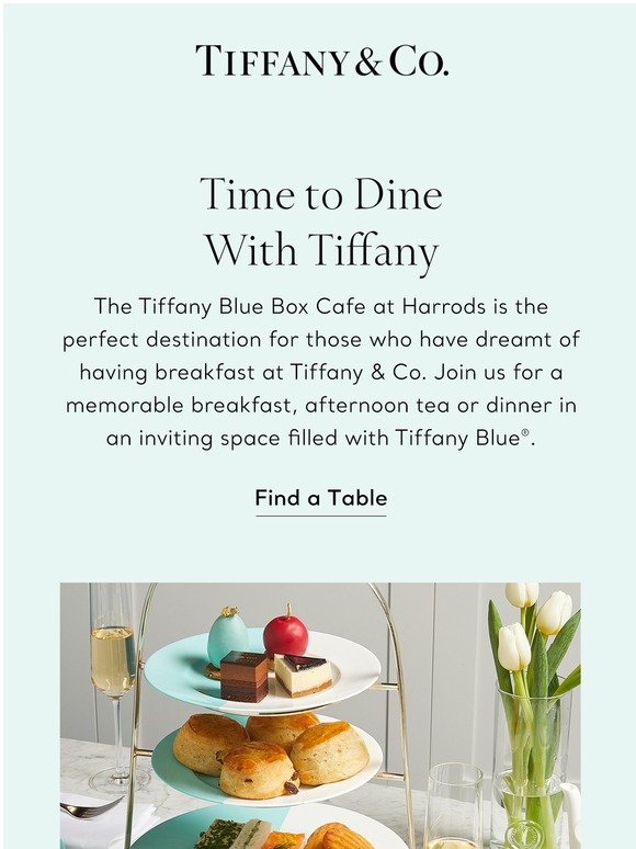 Visit The Tiffany Blue Box Cafe at Harrods