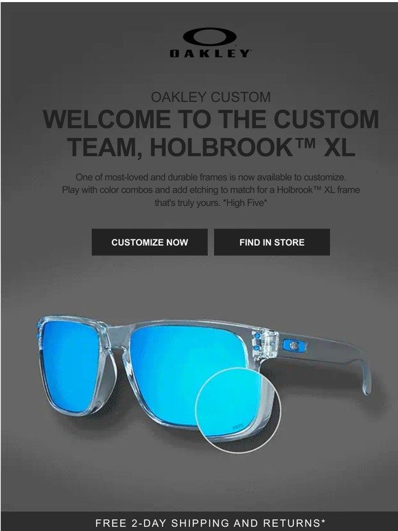 custom holbrook xl