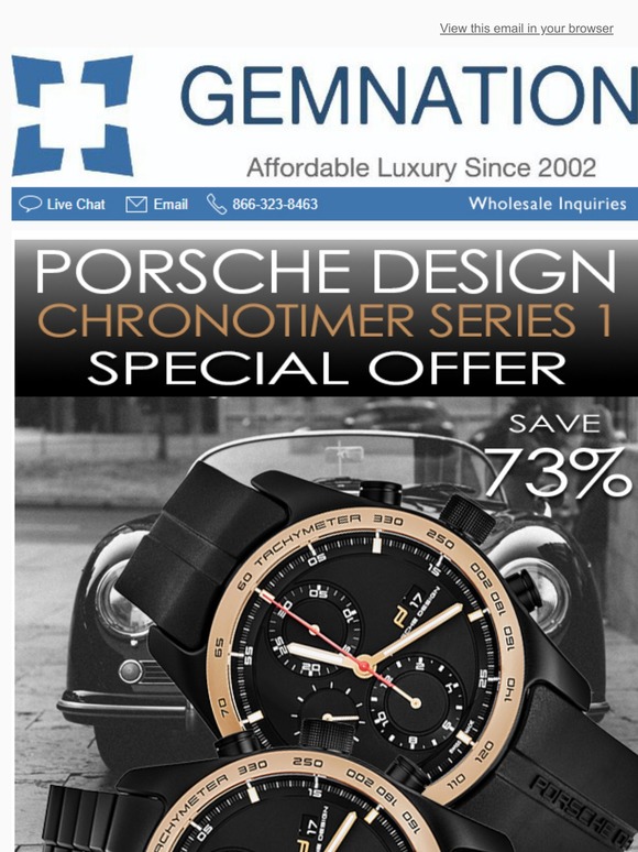 Porsche Design Chronotimer Series 1 – Save 73% | Only at Gemnation