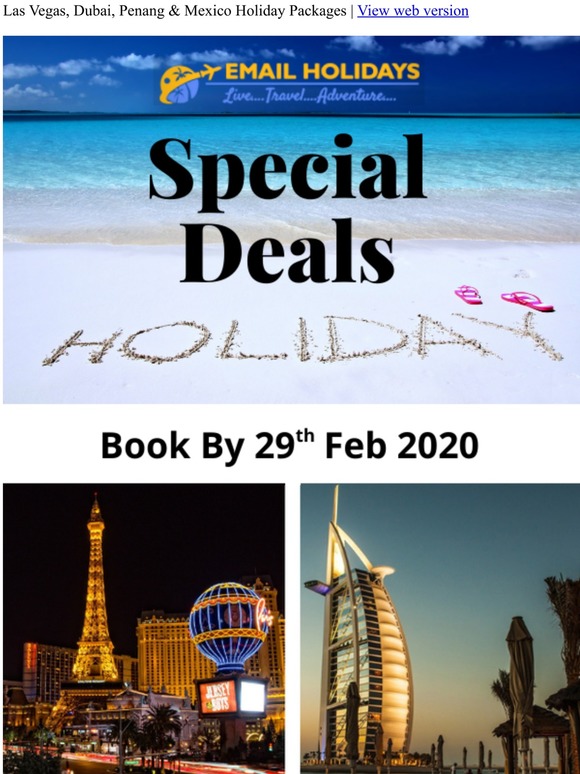 Emailholidays Best Deals  - Save Upto £420pp on Holidays - Call Now!!