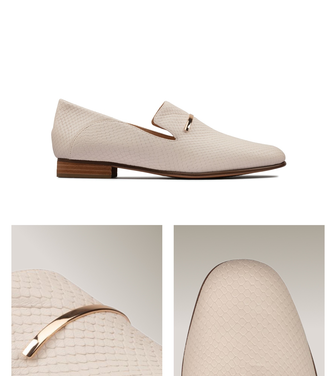 clarks pureviola trim loafer