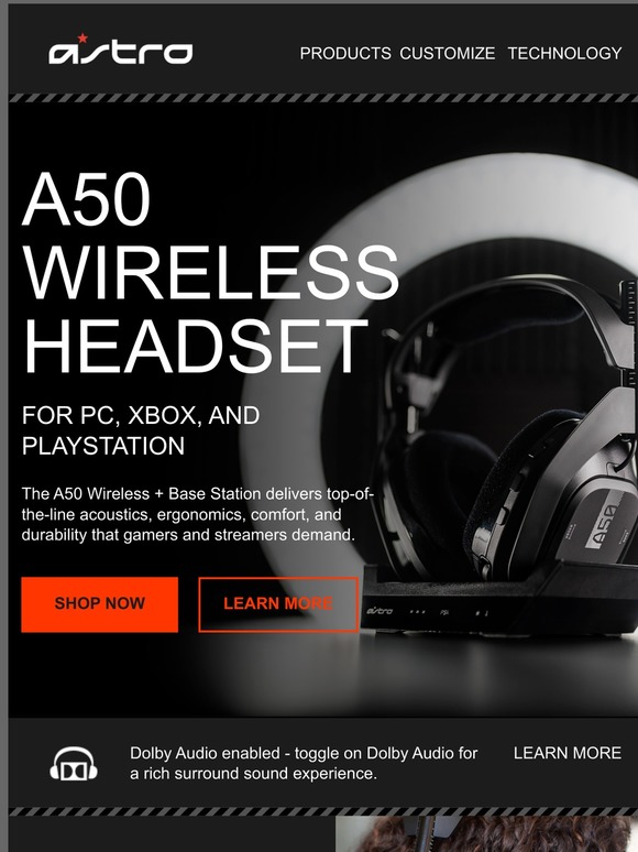 ASTRO A50 Wireless Headset - Get Premium Wireless Audio