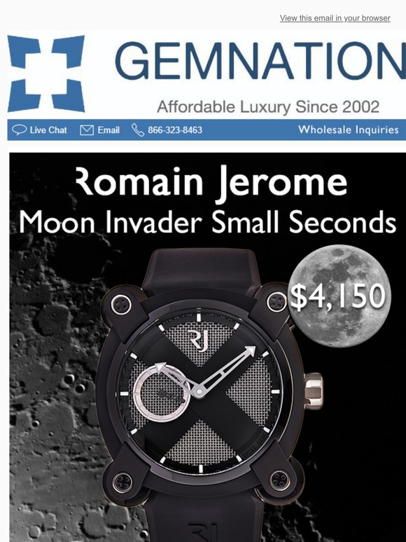 Romain Jerome Moon Invader Small Seconds – Special Offer $4,150 | Only at Gemnation