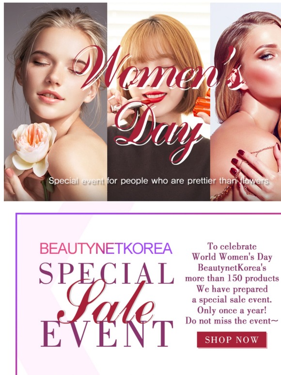 [Beautynetkorea] people who are prettier than flowers, Women's Day Event!
