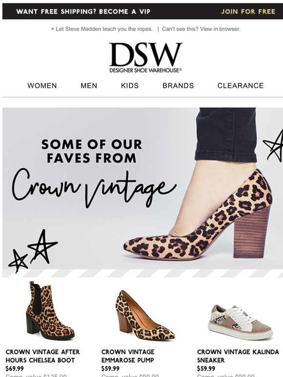 crown vintage kalinda sneaker