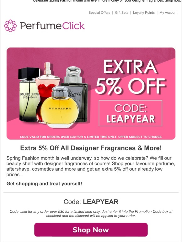 discount code for the perfume box