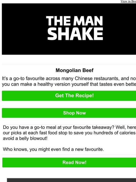 The Man Shake Fast Food Meals That Aren't Fattening 🍟 Milled