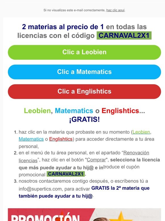 En 👺 Carnaval... Matematics, Leobien o Englishtics ¡GRATIS!