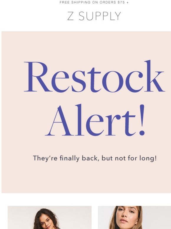 Z SUPPLY Restock Alert! Milled