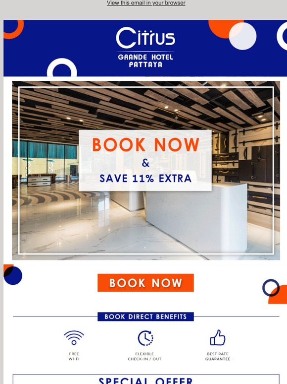 Special Discount for Your Journey To Pattaya This Summer!