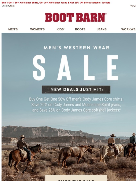 Western wear sale Clearance