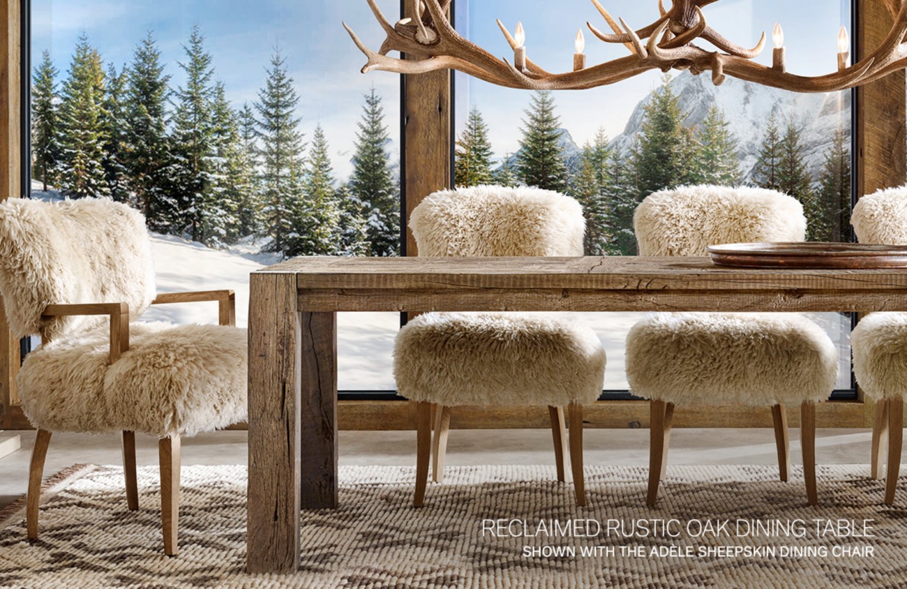 rh sheepskin chair