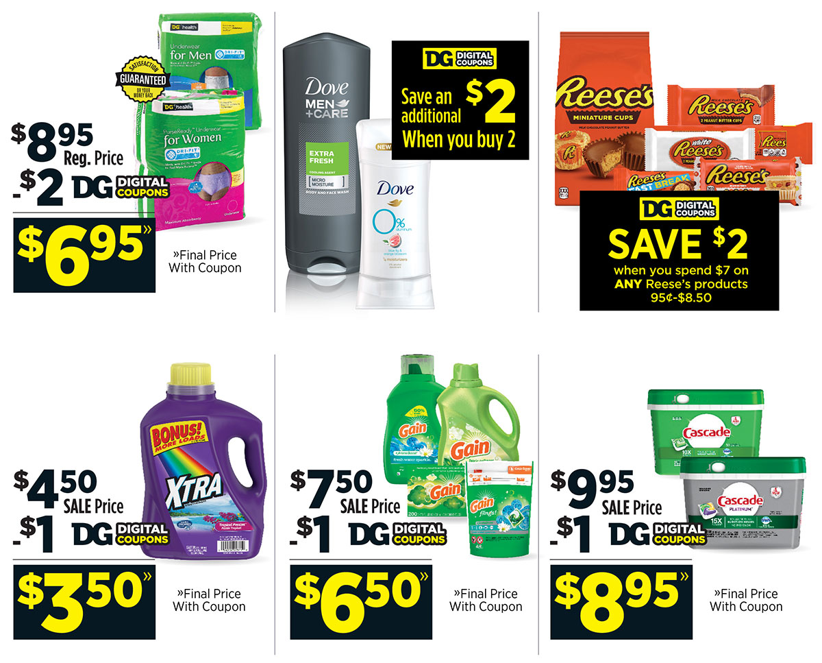 Dollar General Save 1.35 on flushable wipes. Milled