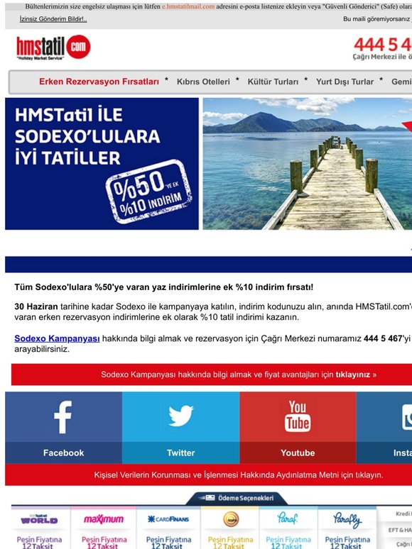 Sodexo kullanıcılarına özel %10 indirim fırsatı🎉