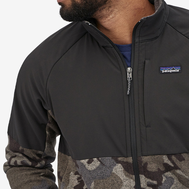 patagonia lightweight better sweater shelled jacket