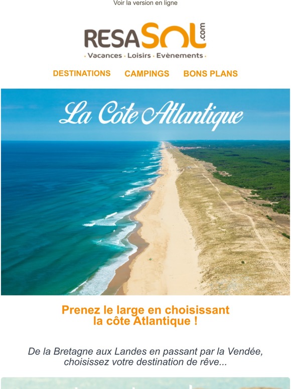 La côte Atlantique, pour des vacances au plus près de la nature