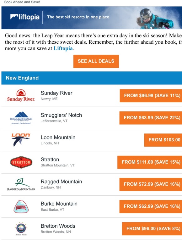 Deal Alert - This Weekend's Best Lift Ticket Savings