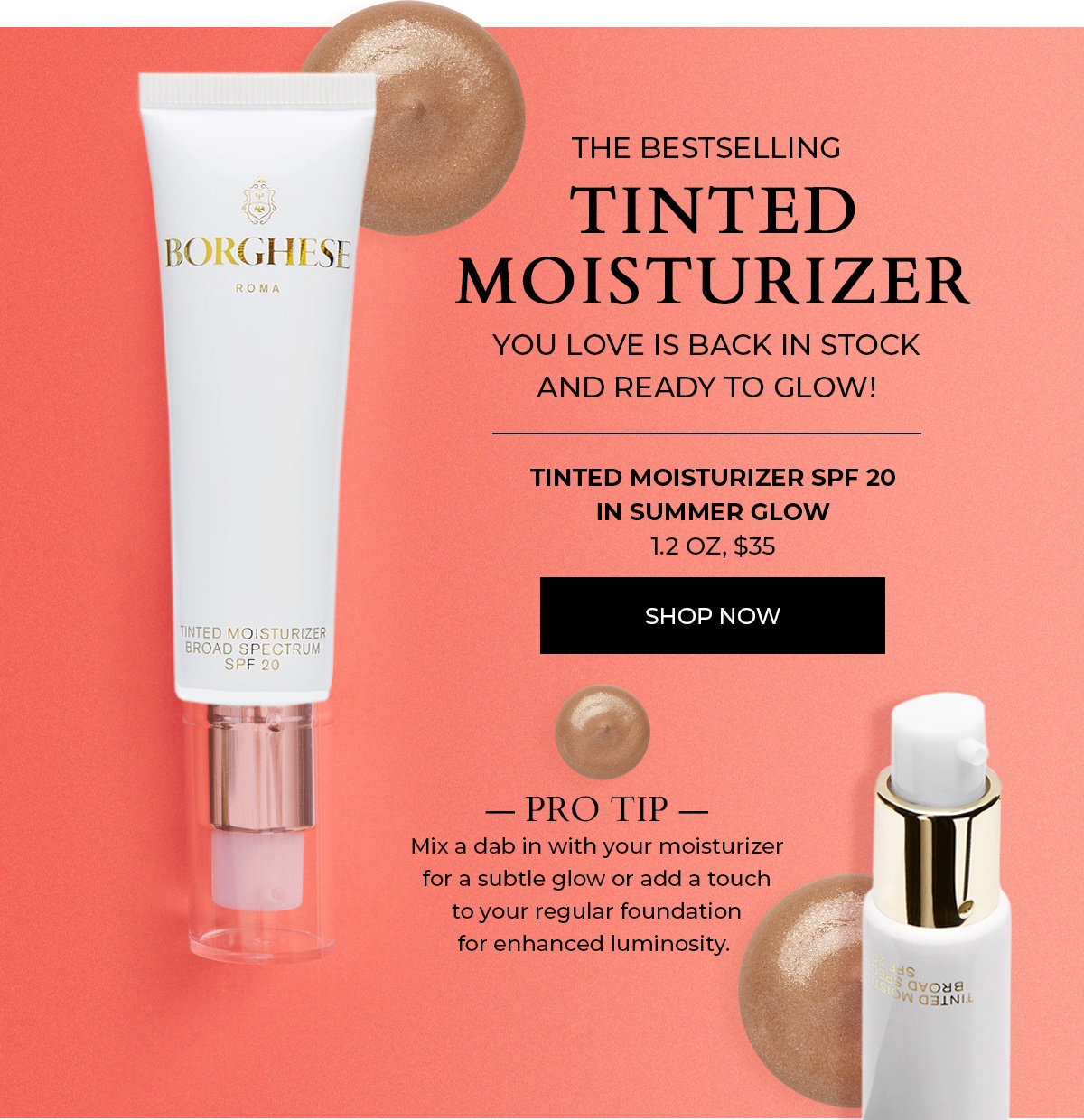 borghese tinted moisturizer