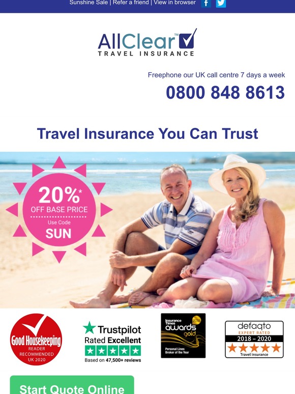 get travel insurance you can depend upon!