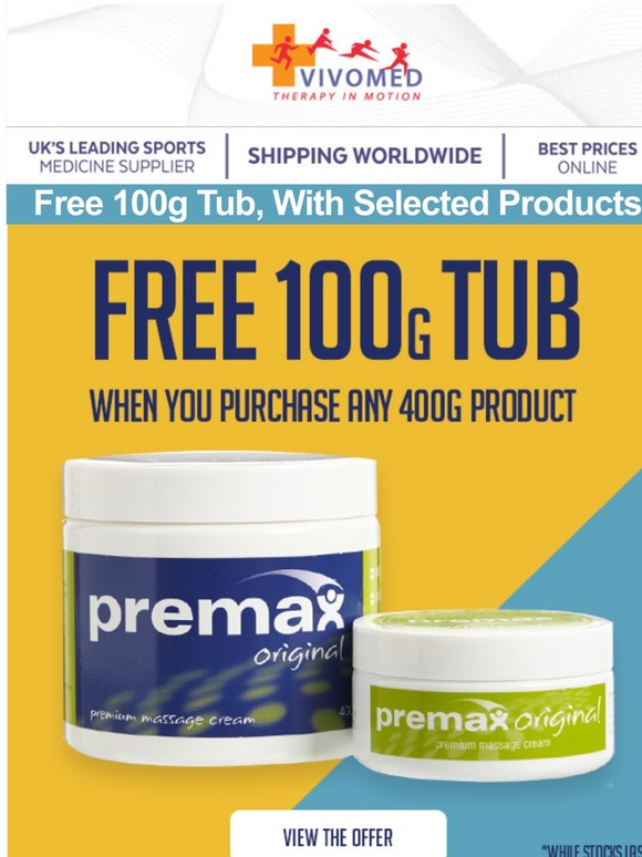 Premax - Free 100g Tub with Your Order!