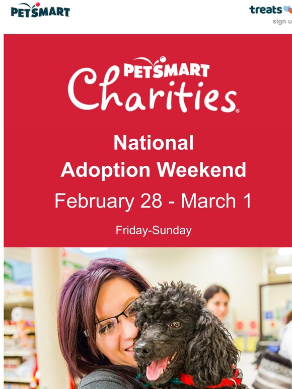 PetSmart National Adoption Weekend starts today! 🐶🐱 ️ Milled