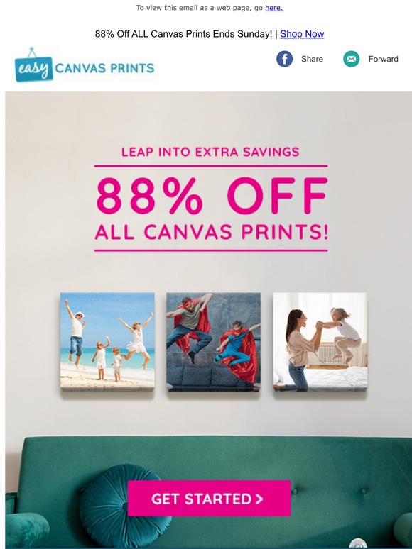Easy Canvas Prints 88 Off Leap Year Sale Extra Day Means Extra
