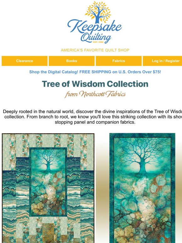 KeepsakeQuilting New in Nature! 🌳 Check out the Tree of Wisdom by