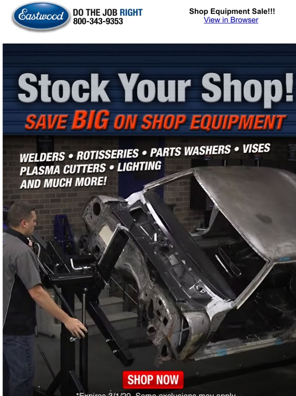 The Eastwood Company 💲Stock Your Shop! Up To 25 Savings💲 Milled