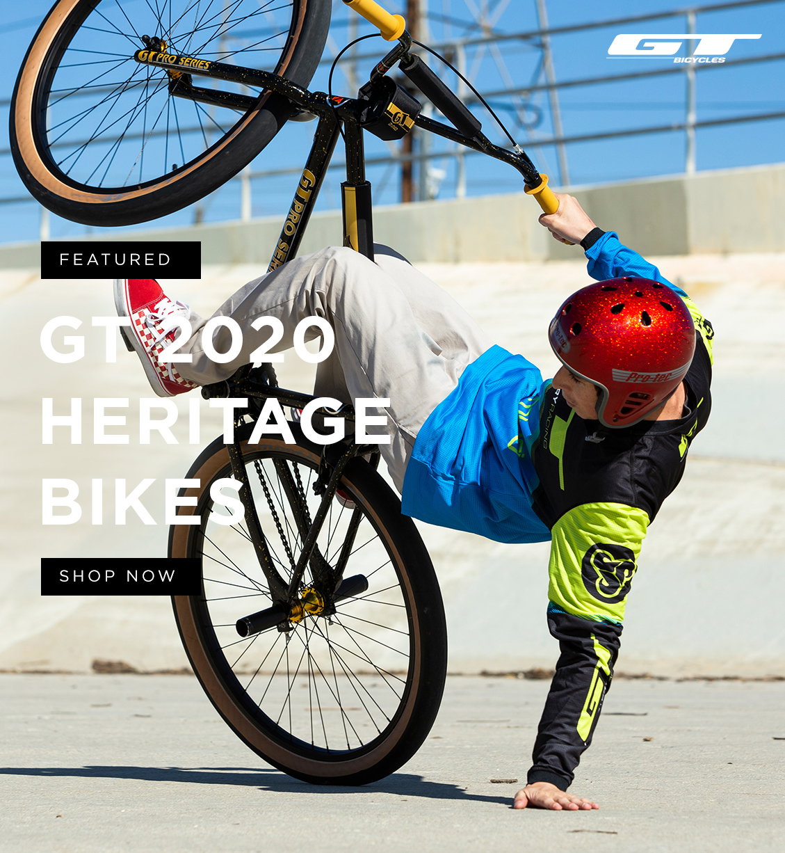 gt pro series heritage 29 bmx bike 2020