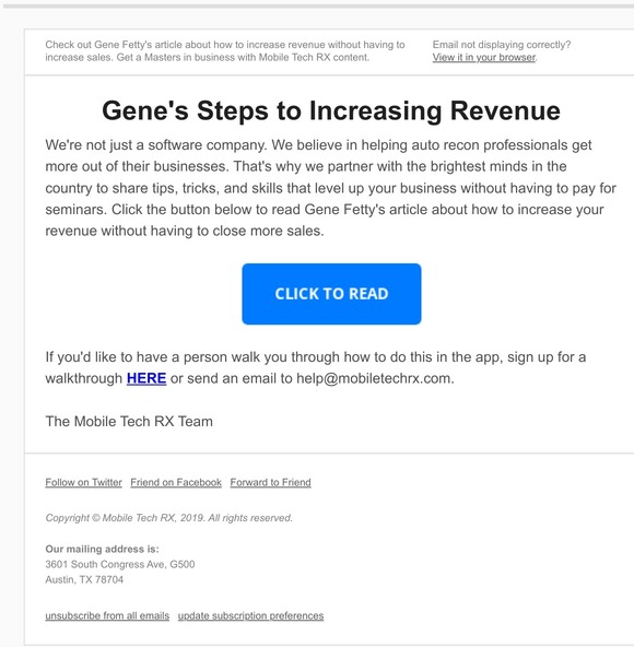 Increase Revenue w/out Increasing Sales