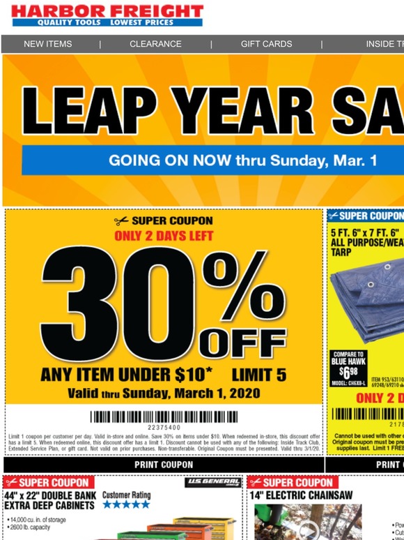 Harbor Freight Tools Email Newsletters Shop Sales Discounts And Coupon Codes Page 11