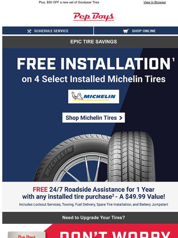 Pep Boys Tire Installation Costnull