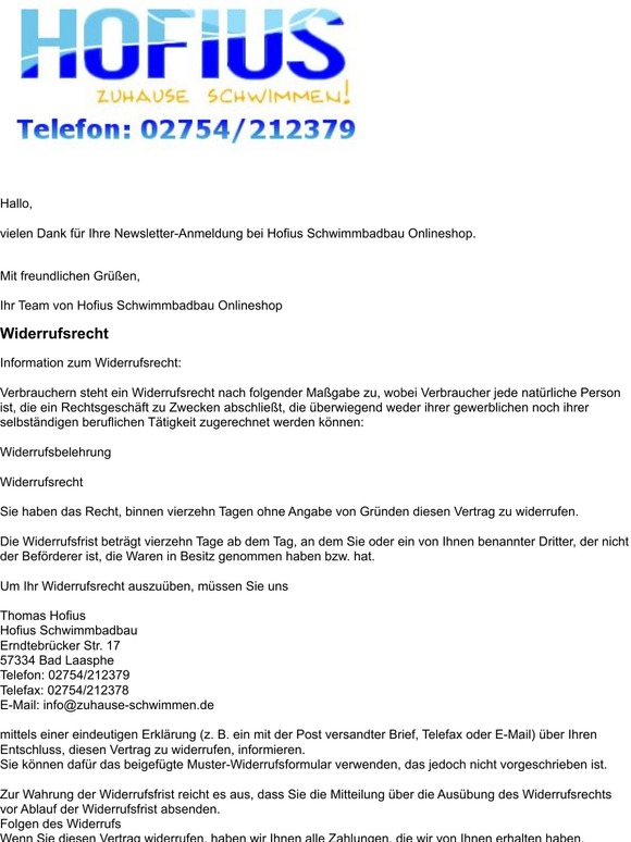 Vielen Dank für Ihre Newsletter-Anmeldung