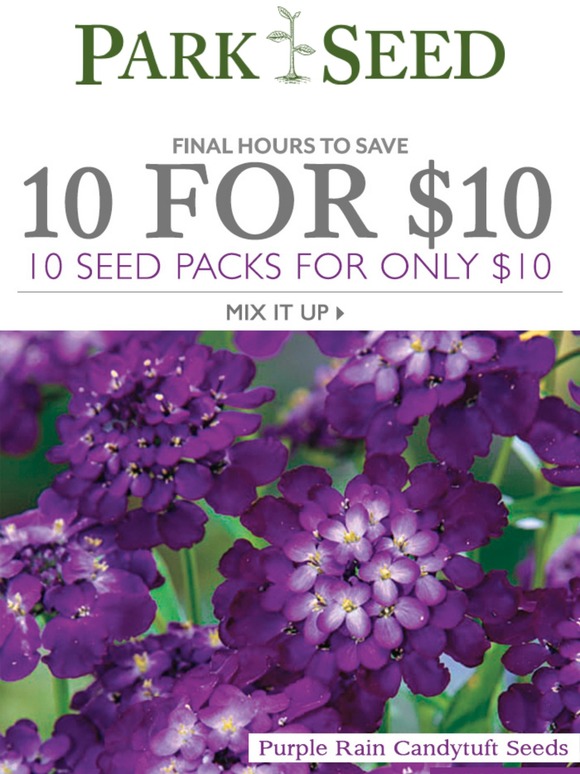 Final Hours 10 for 10 Seeds! Milled