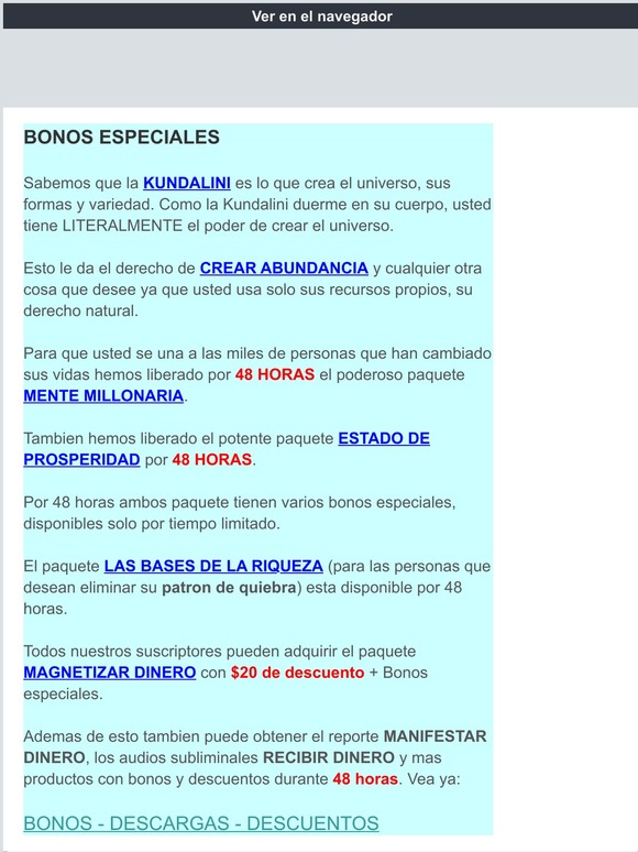--reciba bonos especiales  - 48 Horas