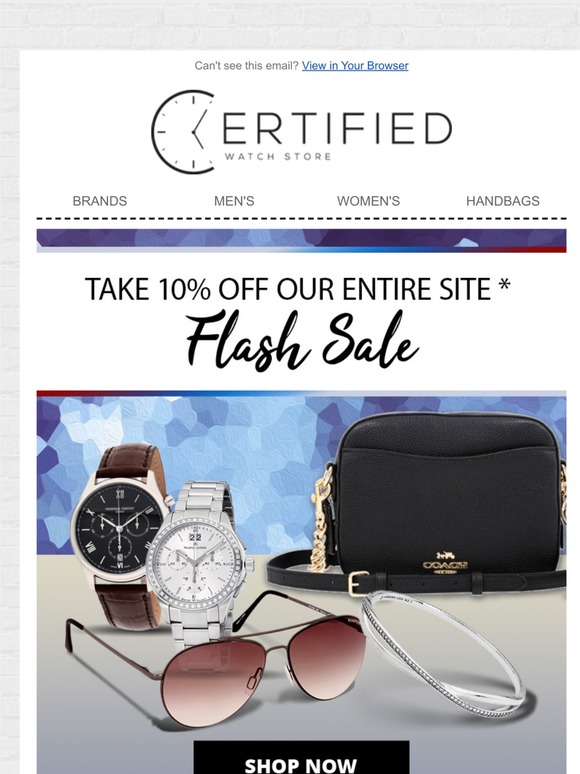 Certifiedwatchstore coupon best sale