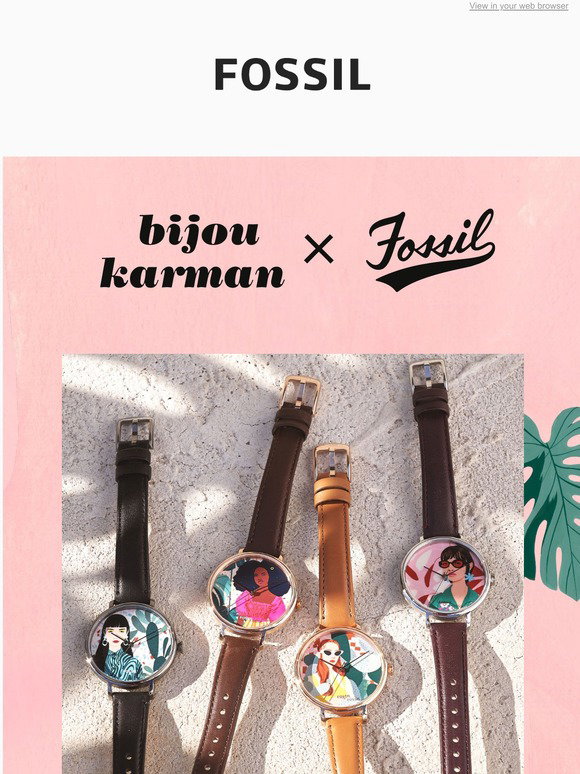 Fossil UK: Bijou Karman x Fossil 🌸 | Milled