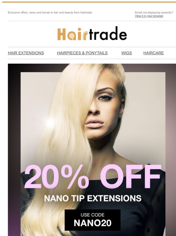 This Week: 20% OFF Nano Tip Extensions
