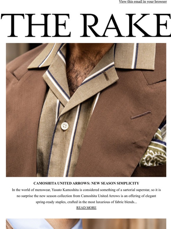 The Rake Camoshita United Arrows New Season Simplicity Milled