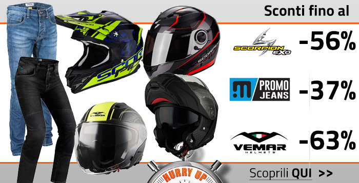 Motoabbigliamento IT: Temporary Outlet Caschi Scorpion, Jeans Pmj e Caschi  Vemar quantità limitate | Milled