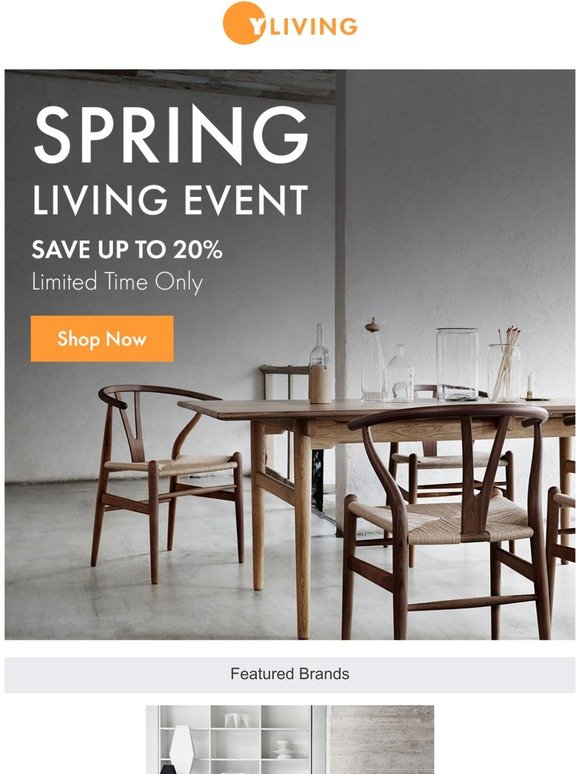Save up to 20% on Carl Hansen, Kartell, Vitra and More
