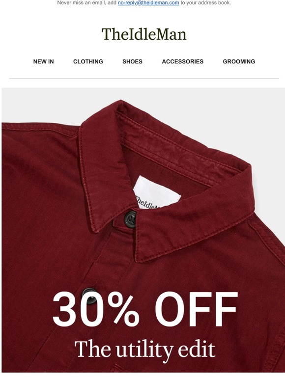 30% OFF The Utility Edit