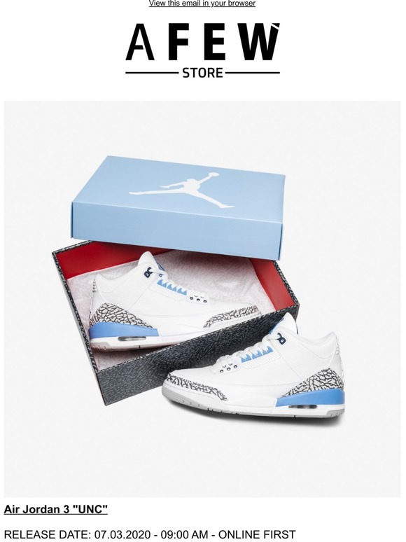 jordan 3 unc size 12
