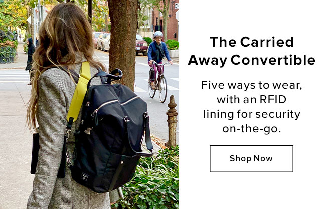 the carried away convertible backpack