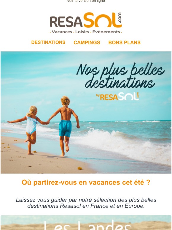 Découvrez nos plus belles destinations aux meilleurs prix !